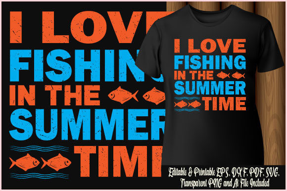 Fishing T-shirt Design Summer Time: A Must-Have for Graphics
