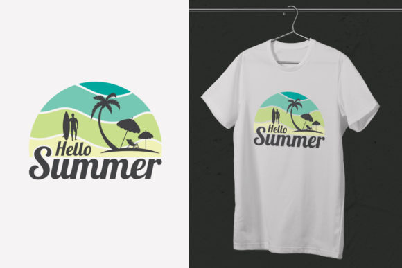 Hello Summer T-shirt Design: A Versatile Graphic for Publishers