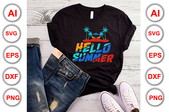 Hello Summer T-Shirt Design: Graphics Review
