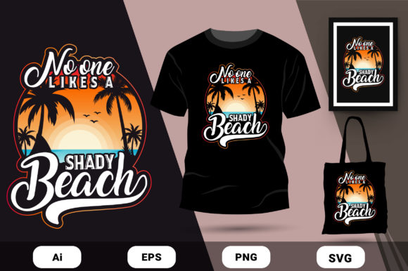 Shady Beach Summer Graphics & Print Templates Review