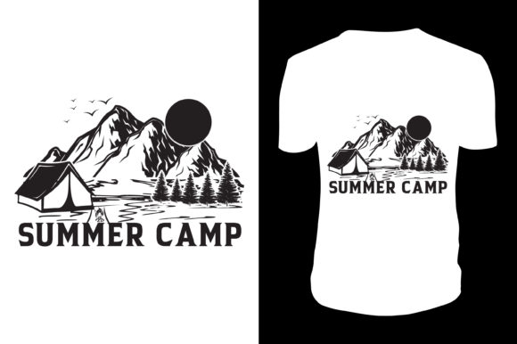 Summer Camping Tshirt Design: Perfect for Local Branding