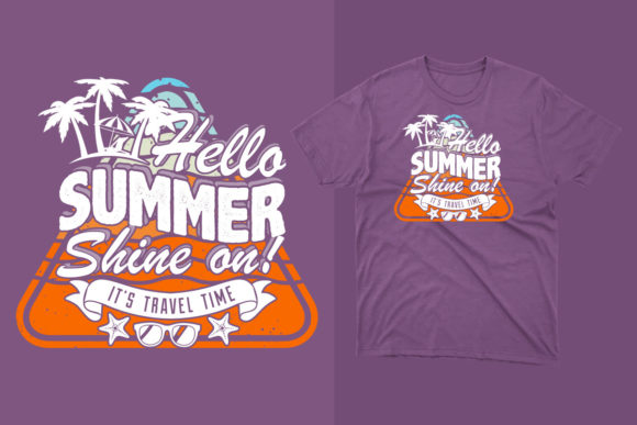 Summer Day Vintage T Shirt: A Versatile Graphics and Print Template