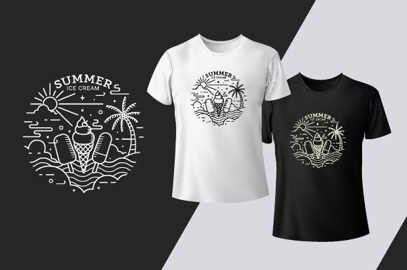 Summer Ice Cream T-Shirt Design: An Embroidery Review