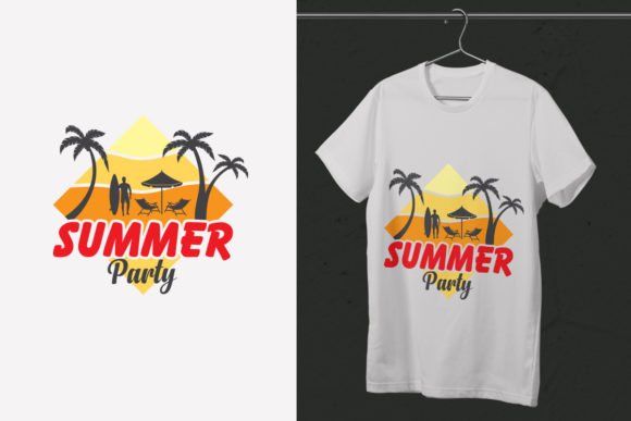 Summer Party T-shirt Design: A Versatile Graphics Asset