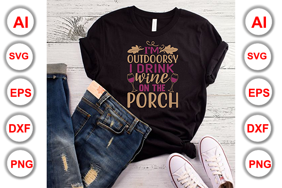 Summer Porch T-Shirt Design: A Charming Embroidery Choice