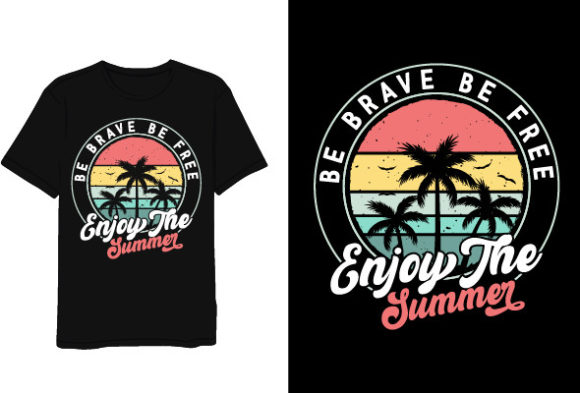 Summer Retro Vintage T-Shirt Template Graphics Review