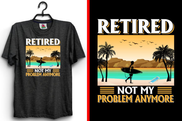 Summer T-Shirt Design: A Fresh Take on Retirement
