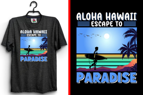Summer T-Shirt Design Aloha Hawaii: A Graphic Asset for Publishers