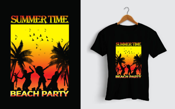 Summer Time Beach Party T-Shirt Graphics