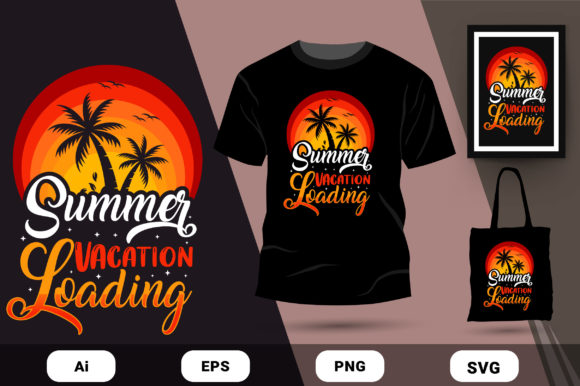 Summer Vacation Typography: A Versatile Graphics Asset