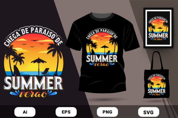 Summer Verao T-shirt Design: A Versatile Graphics Asset